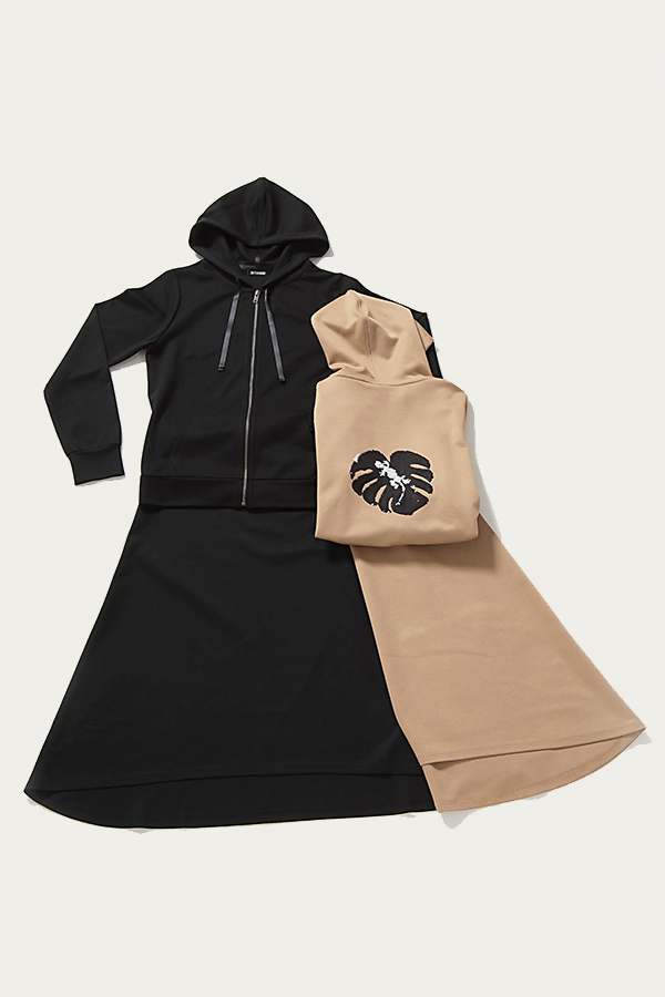 パーカー+ロングスカートセット [Hoodie + long skirt set]